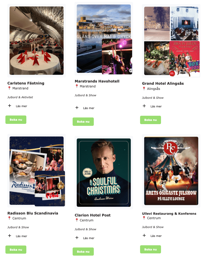 Planen und buchen Sie die Weihnachtsfeier Ihres Unternehmens digital!
